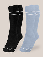 Load image into Gallery viewer, Premium Maternity Compression Socks- 2 Pack Wide Calf
