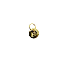 Load image into Gallery viewer, 18k Gold Filled Stamped Tiny Initial Letter Charm