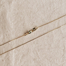 Load image into Gallery viewer, 18k Gold Filled Box Chain Very Thin 0.5mm Necklace