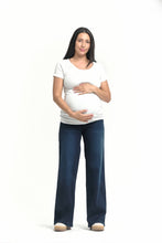 Load image into Gallery viewer, 32" Better Butter Wide Leg Maternity Jean in Yanique