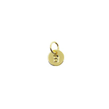 Load image into Gallery viewer, 18k Gold Filled Stamped Tiny Initial Letter Charm
