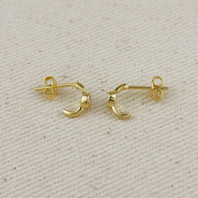 Load image into Gallery viewer, 18k Gold Filled Solitaire CZ Earrings