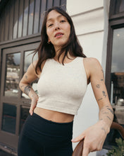 Load image into Gallery viewer, Sublime® Bamboo Maternity & Nursing Longline Bra Top | Oatmeal Heather