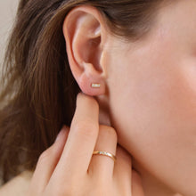 Load image into Gallery viewer, 18k Gold Filled Mini CZ Stud Earrings
