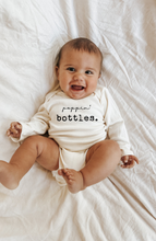 Load image into Gallery viewer, Poppin Bottles Organic Baby Bodysuit Long Sleeve