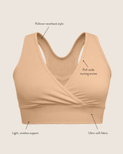 Load image into Gallery viewer, French Terry Racerback Nursing & Maternity Sleep Bra- Redwood