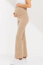 Load image into Gallery viewer, Fold Over Yoga Pants- Sand