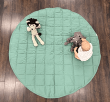 Load image into Gallery viewer, Organic Play Mat | Round | Basil Green