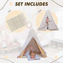 Load image into Gallery viewer, Play Tent Cover with Mat for Climbing Triangle Ladder