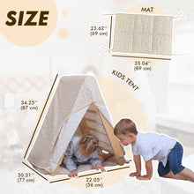 Load image into Gallery viewer, Play Tent Cover with Mat for Climbing Triangle Ladder