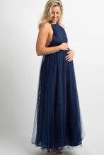 Load image into Gallery viewer, Navy Crossback Gown- X-Small