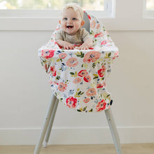 Load image into Gallery viewer, 5-in-1 Multi-Use Cover with Nursing Pads- Floral Pop