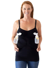 Load image into Gallery viewer, Sublime® Hands-Free Pumping & Nursing Tank- Black