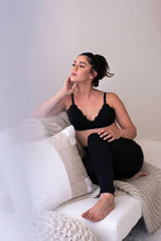 Load image into Gallery viewer, Lace Nursing Bralette (Black)