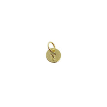 Load image into Gallery viewer, 18k Gold Filled Stamped Tiny Initial Letter Charm
