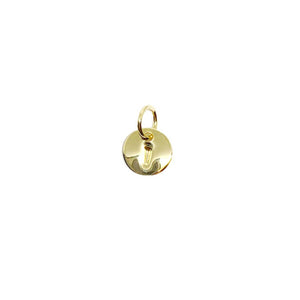 18k Gold Filled Stamped Tiny Initial Letter Charm