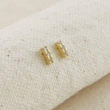 Load image into Gallery viewer, 18k Gold Filled Mini CZ Stud Earrings
