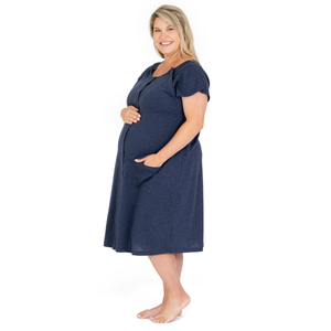 3 In 1 Universal Labor, Delivery & Nursing Gown- XL/XXL