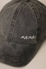 Load image into Gallery viewer, Mama Embroidery Baseball Cap- Charcoal
