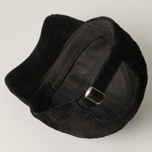 MAMA Corduroy Baseball Cap- Black