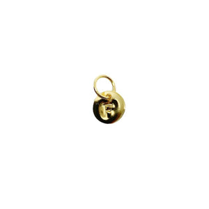 18k Gold Filled Stamped Tiny Initial Letter Charm
