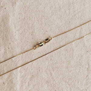 18k Gold Filled Box Chain Very Thin 0.5mm Necklace