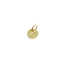 Load image into Gallery viewer, 18k Gold Filled Stamped Tiny Initial Letter Charm
