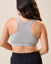 Load image into Gallery viewer, French Terry Racerback Nursing &amp; Sleep Bra | Grey Heather

