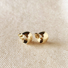 Load image into Gallery viewer, 18k Gold Filled Half Open Stud Earrings
