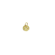 Load image into Gallery viewer, 18k Gold Filled Stamped Tiny Initial Letter Charm

