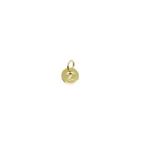 18k Gold Filled Stamped Tiny Initial Letter Charm
