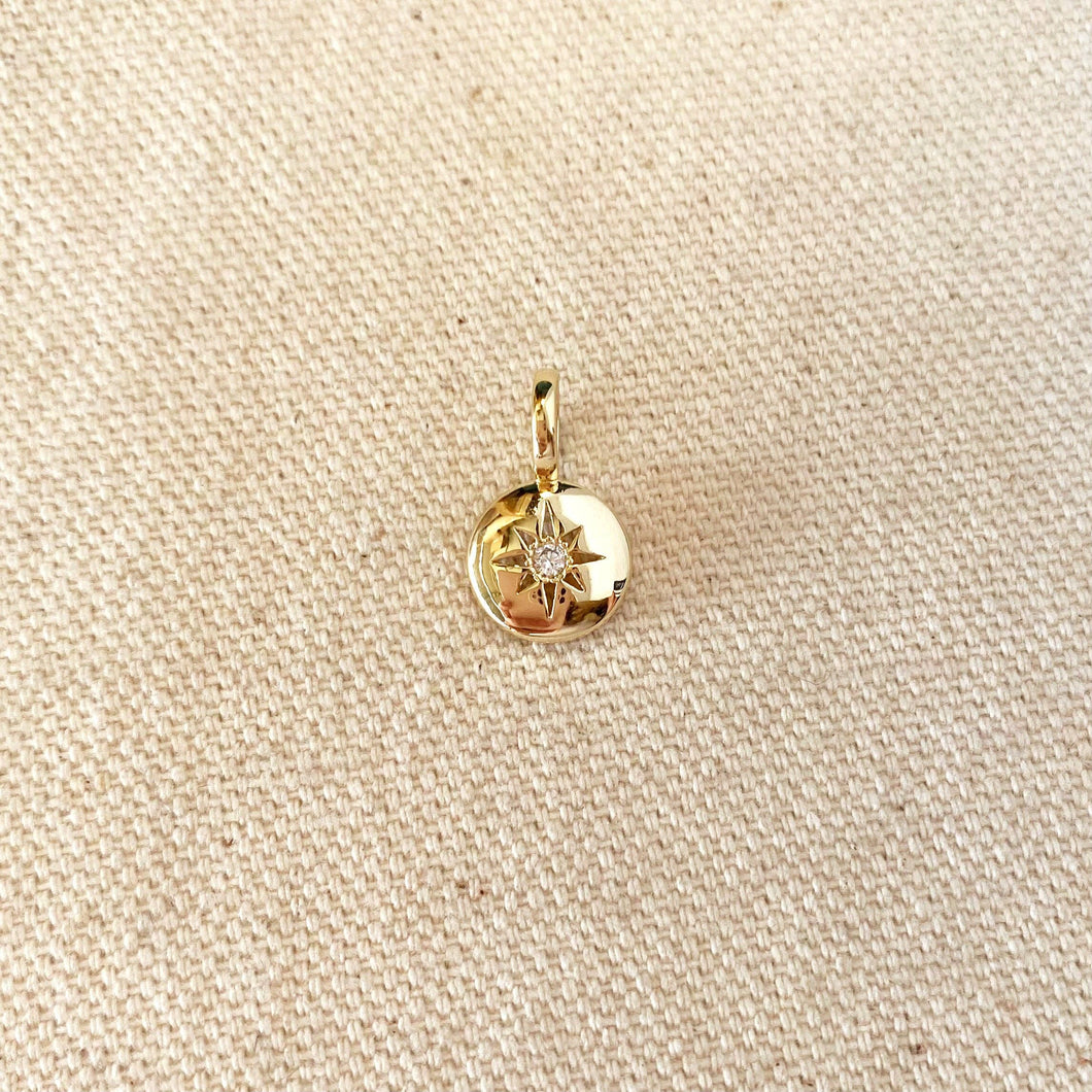 18k Gold Filled Mini Starburst Pendant