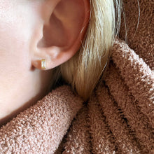 Load image into Gallery viewer, Cubic Zirconia Baguette Stud Earrings
