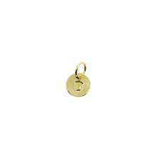 Load image into Gallery viewer, 18k Gold Filled Stamped Tiny Initial Letter Charm
