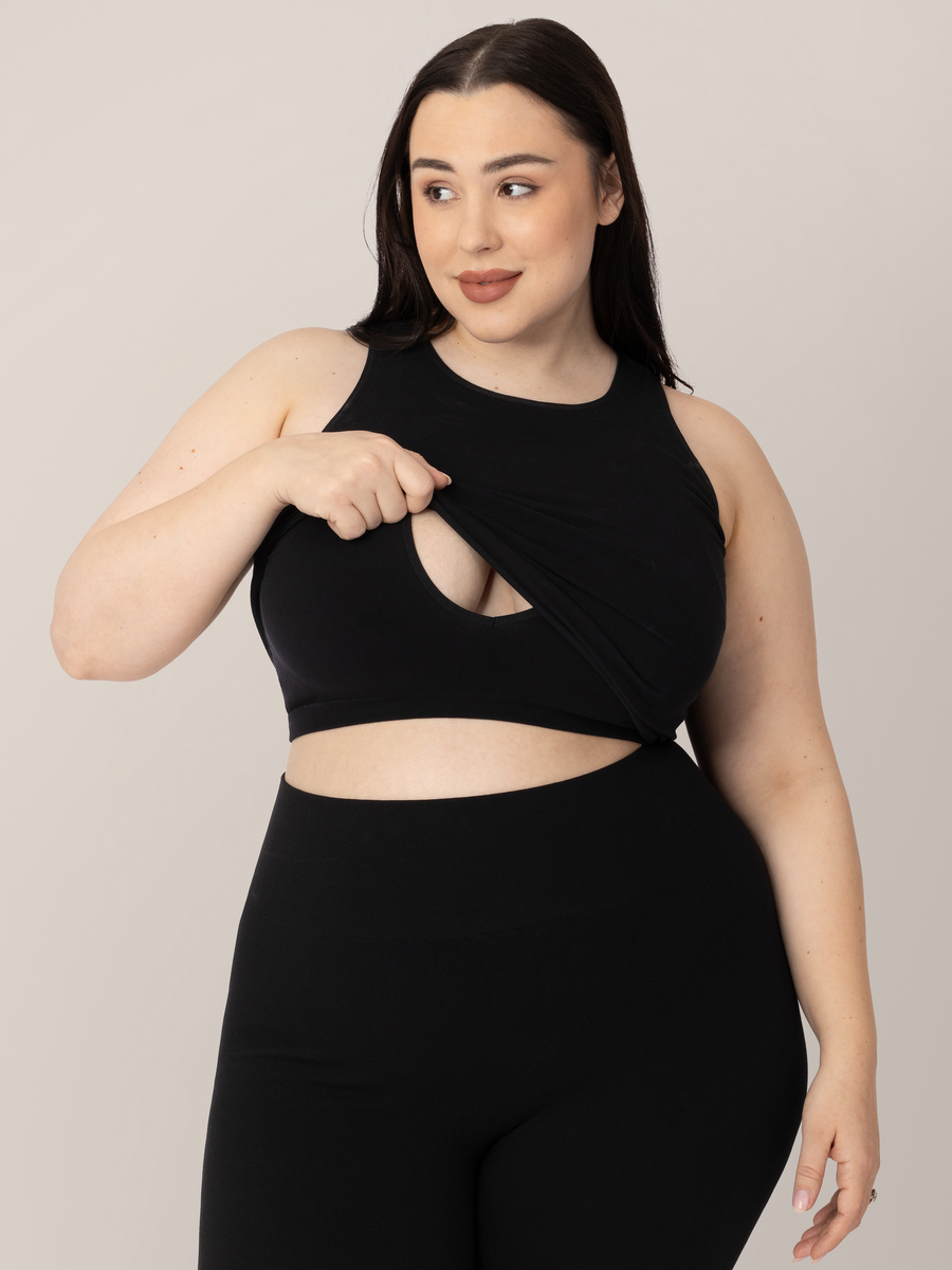 Sublime® Bamboo Maternity & Nursing Longline Bra – Second Born ...