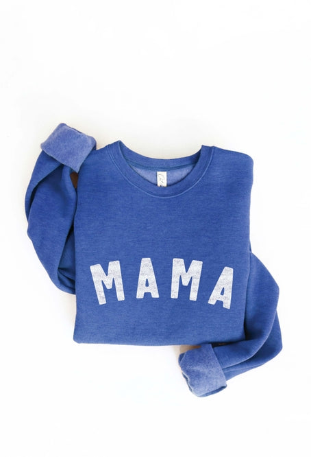 MAMA Graphic Sweatshirt- Royal Blue