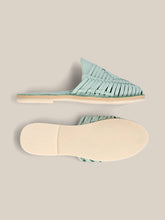 Load image into Gallery viewer, Mint Slip On Huarache Sandal
