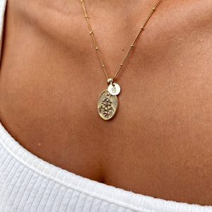 18k Gold Filled Stamped Tiny Initial Letter Charm