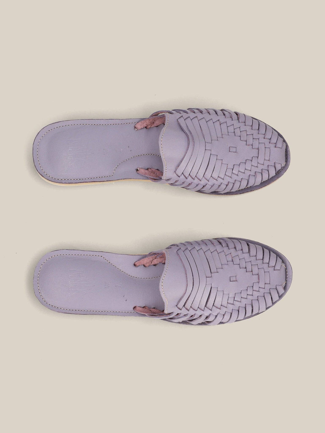 Lavender Slip On Huarache Sandal