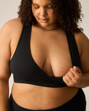 Load image into Gallery viewer, French Terry Racerback Nursing &amp; Sleep Bra | Black
