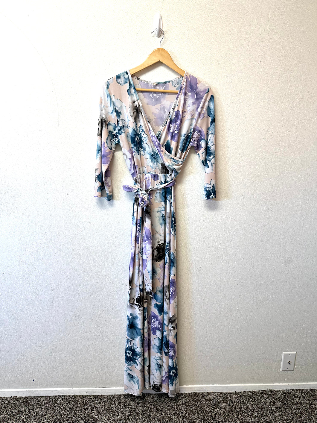 Floral Wrap Gown- XL