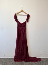 Load image into Gallery viewer, Maroon Lace Gown- XXL
