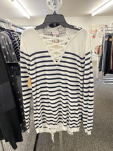 Load image into Gallery viewer, Blue Stripe Sweater- M
