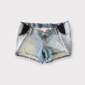 Light Wash Midi Short- S