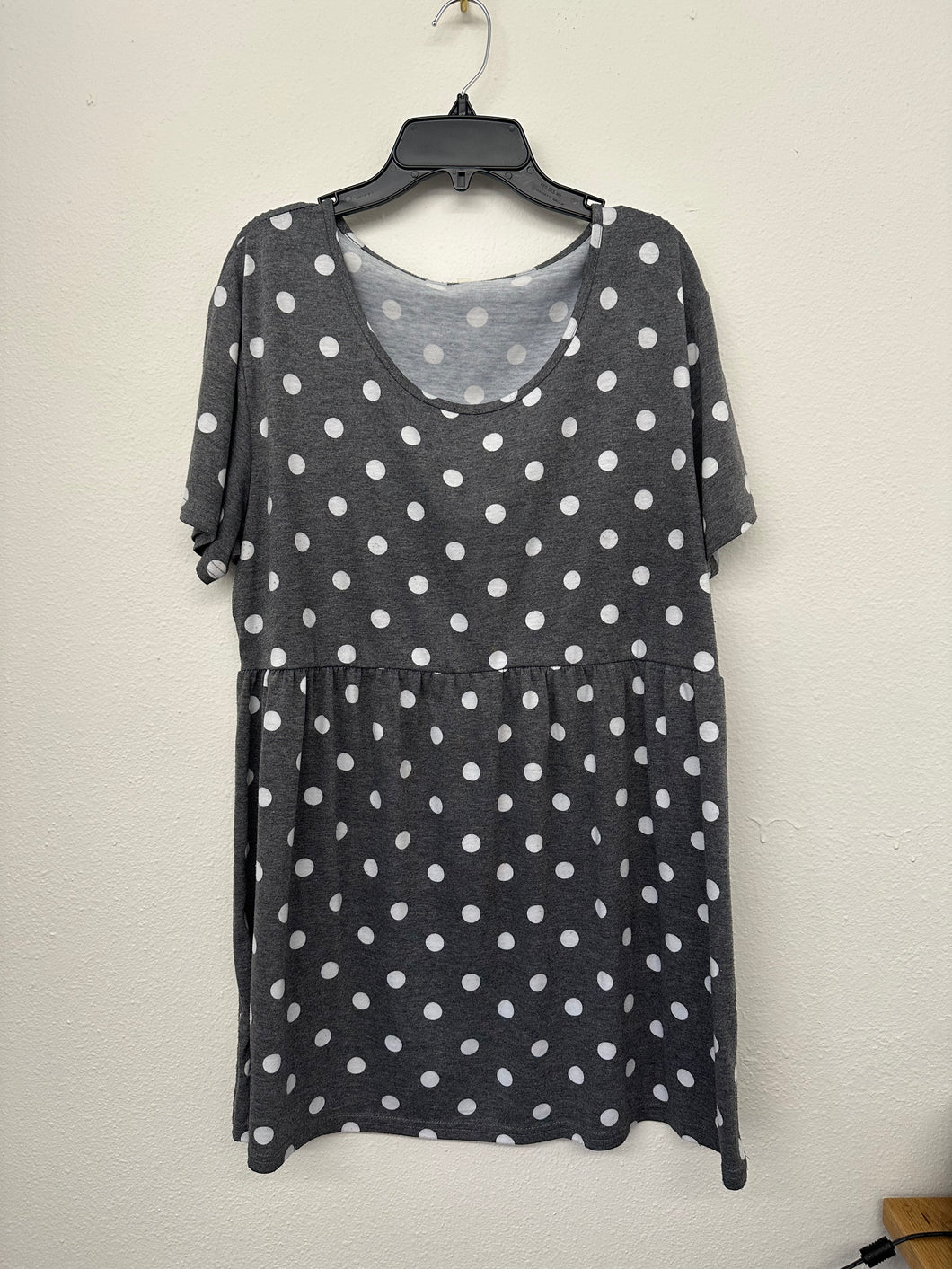 Grey Babydoll Tee- XXL