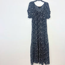 Load image into Gallery viewer, Black Floral Midi Dress - M
