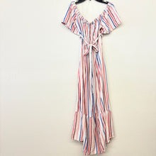 Load image into Gallery viewer, Striped Off Shoulder Maxi Dress - X-Large
