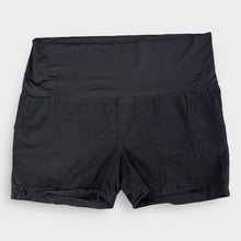 Load image into Gallery viewer, Black Linen Blend Shorts- XXL
