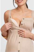 Load image into Gallery viewer, Button Front Maternity Midi Sundress - M
