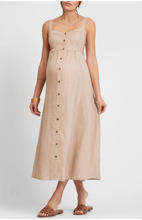 Load image into Gallery viewer, Button Front Maternity Midi Sundress - M
